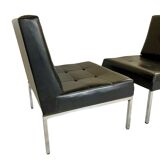 Pair of "samurai" armchairs by joseph-andré motte for airborne, 1970