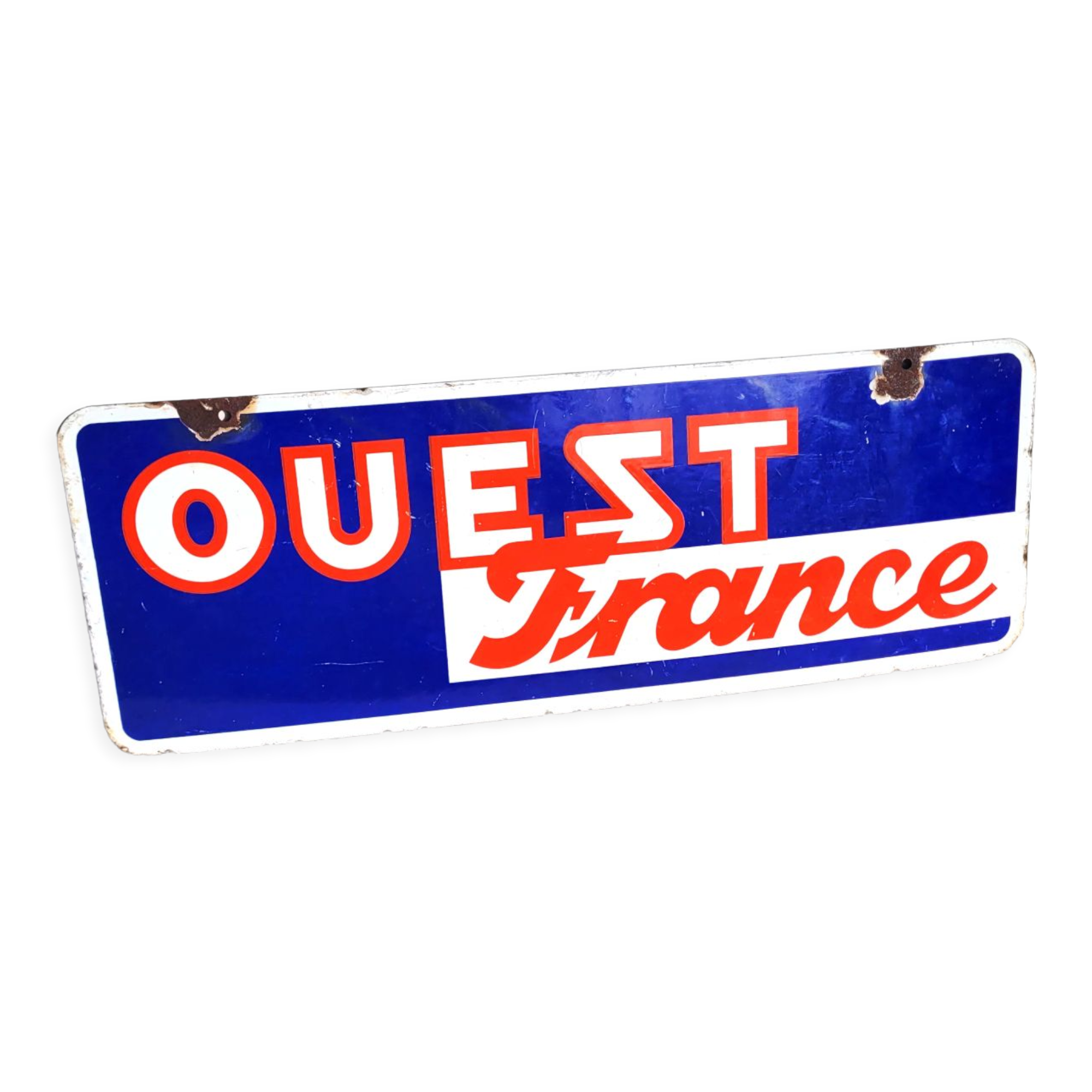 Old West France enamelled plaque