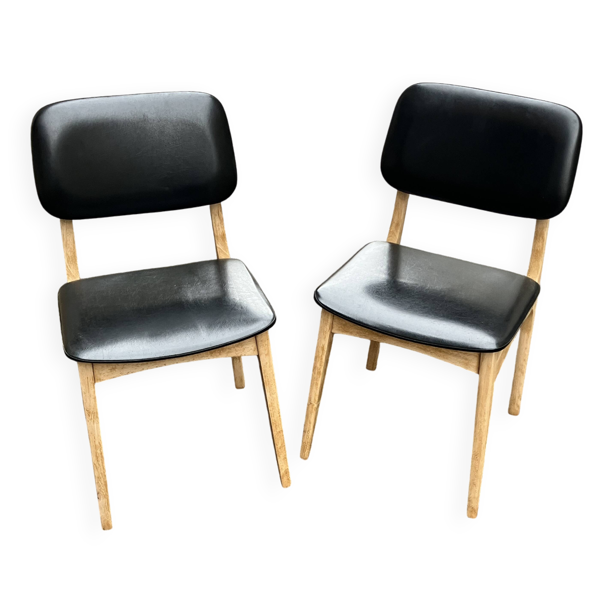 Pair of vintage Scandinavian chairs from the 1960s.