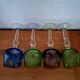 4 Nachtmann crystal Romer glasses from the 1970s/80s.