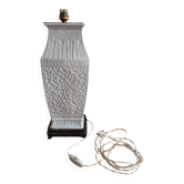 Art Deco lamp base in ceramic from around 1930 – relief floral decoration.