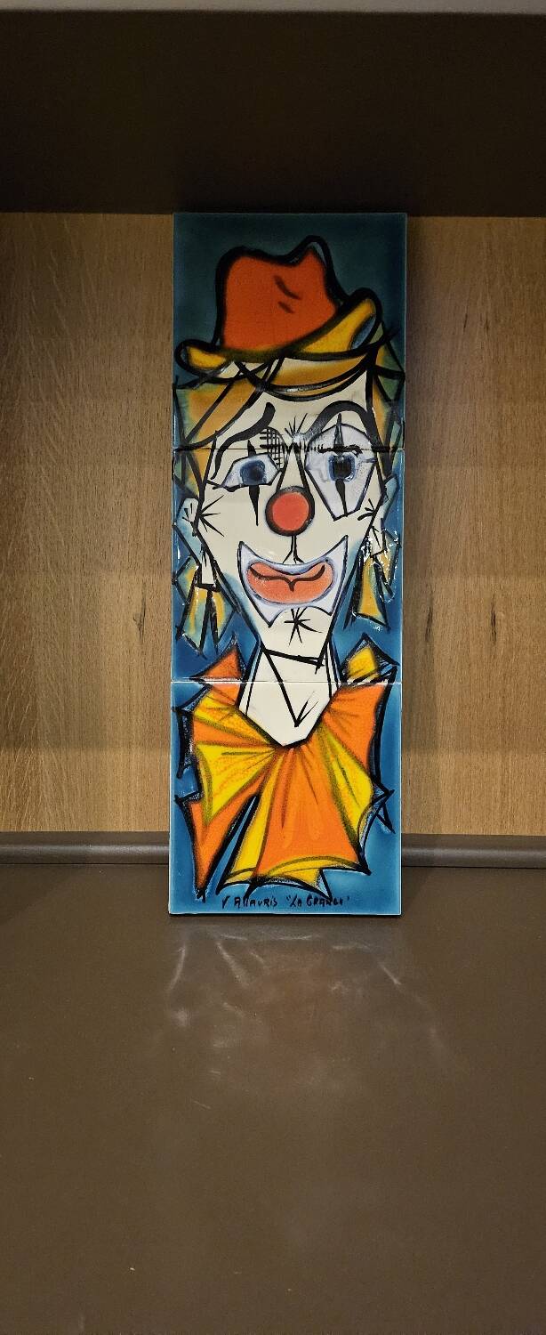 Carreaux clown vallauris