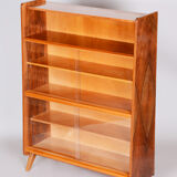 Walnut mid century bookcase 1950s czechia