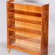 Walnut mid century bookcase 1950s czechia