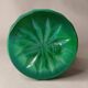Vase en verre malachite bohémien tchèque