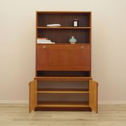 Danish Teak Shelving Unit with Bar Cabinet, 1970s