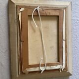 Oil on canvas framed river landscape