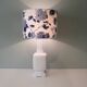 White mid-century ceramic table lamp