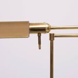 Herda Brass halogen swing arm Floor lamp 1980s