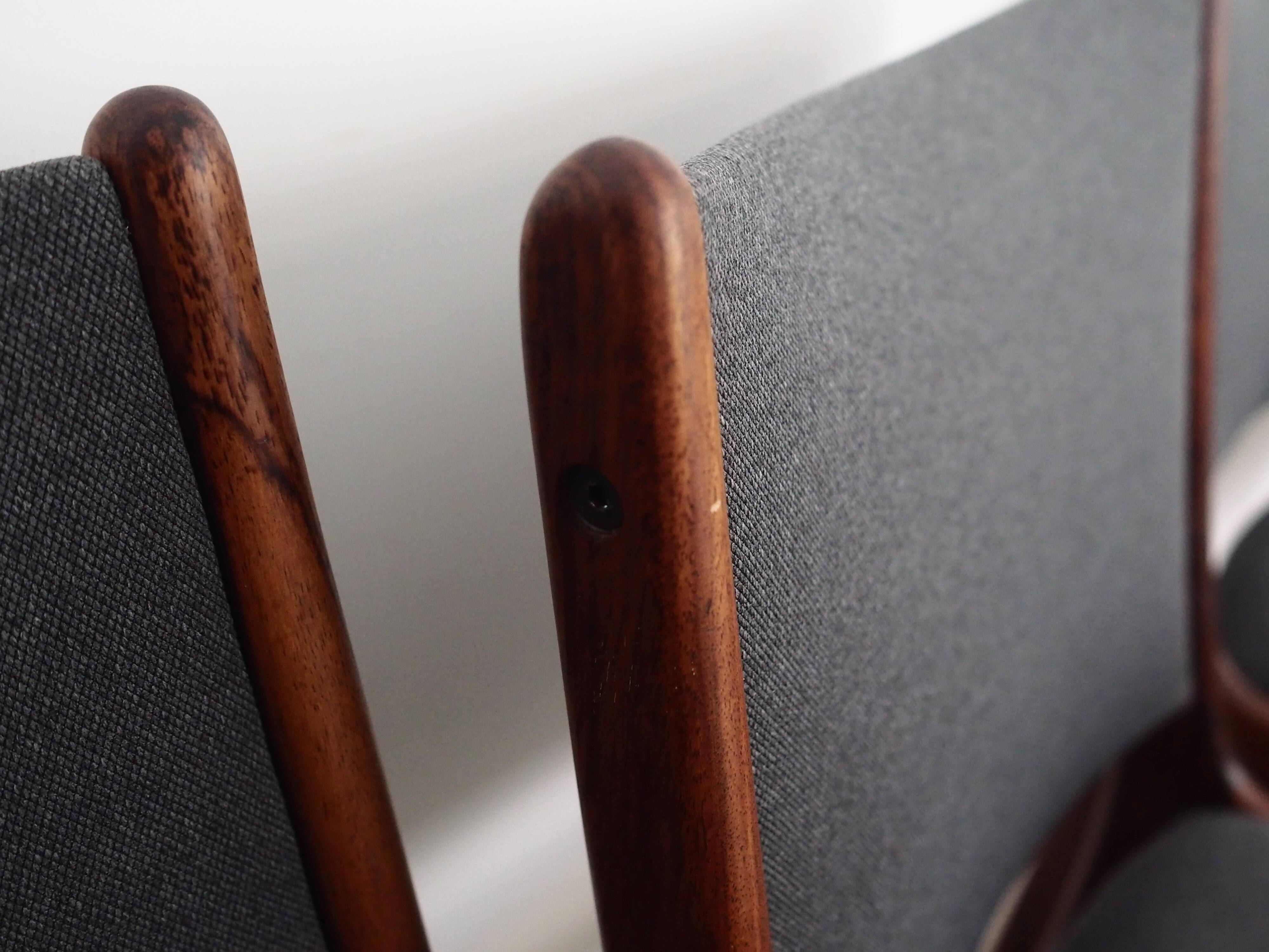 Set of six rosewood chairs, Danish design, 1960, designer:Johannes Andersen