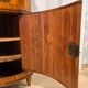 Biedermeier Corner Cabinet, Cherry Veneer, Ebony Inlay, South Germany circa 1820
