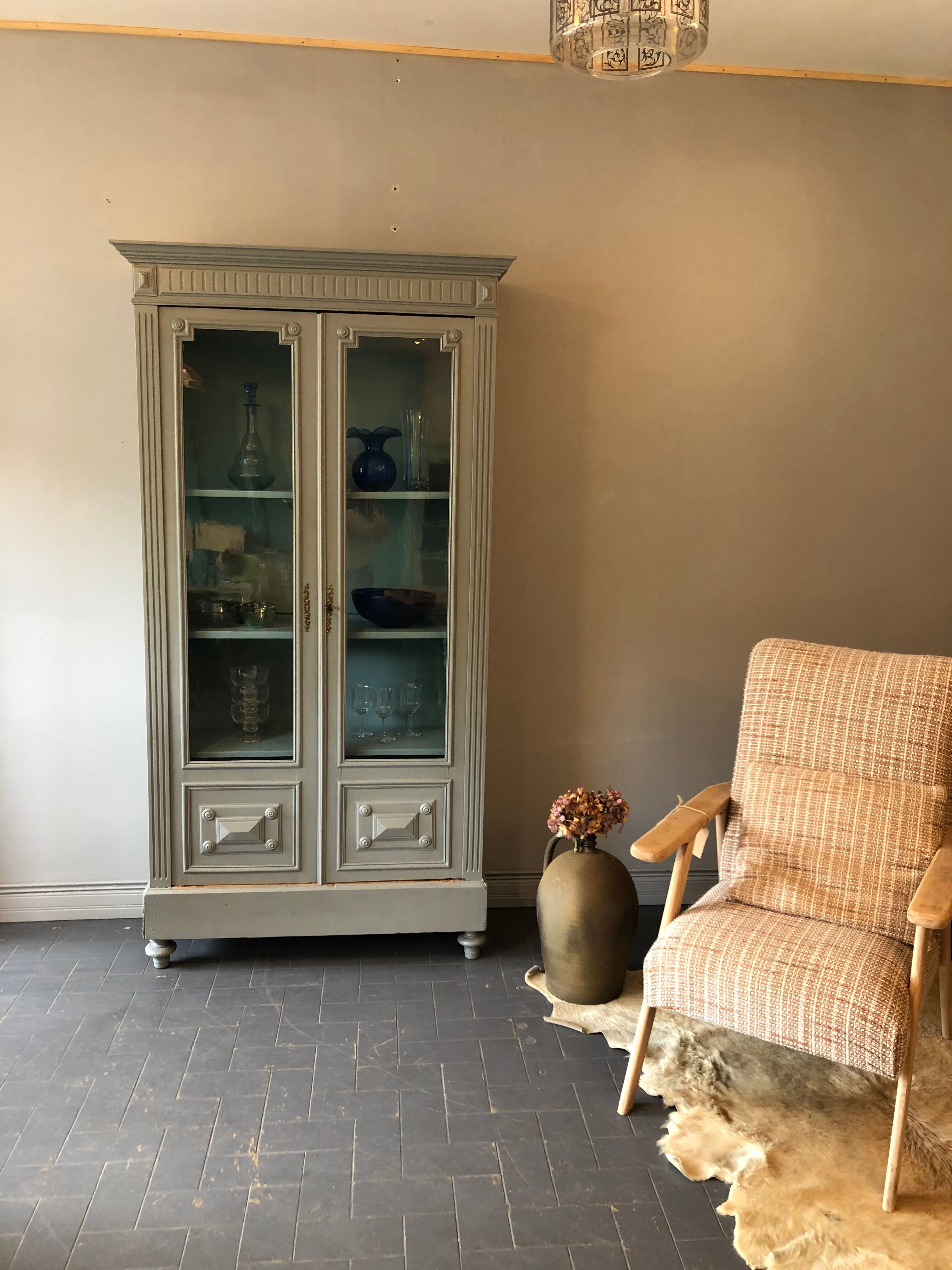 Late 19th century glass cabinet