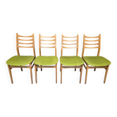 Lot of 4 Scandinavian chairs from the 1960s.