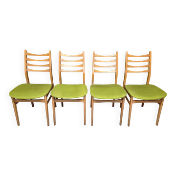 Lot 4 chaises scandinave 1960