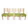 Lot of 4 Scandinavian chairs from the 1960s.