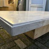 Table basse en travertin vintage
