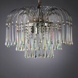 Murano glass waterfall chandelier from the 60s