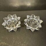 Pair of Saint-Louis cut crystal salt cellars