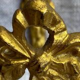 Patère en bronze doré