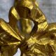 Patère en bronze doré