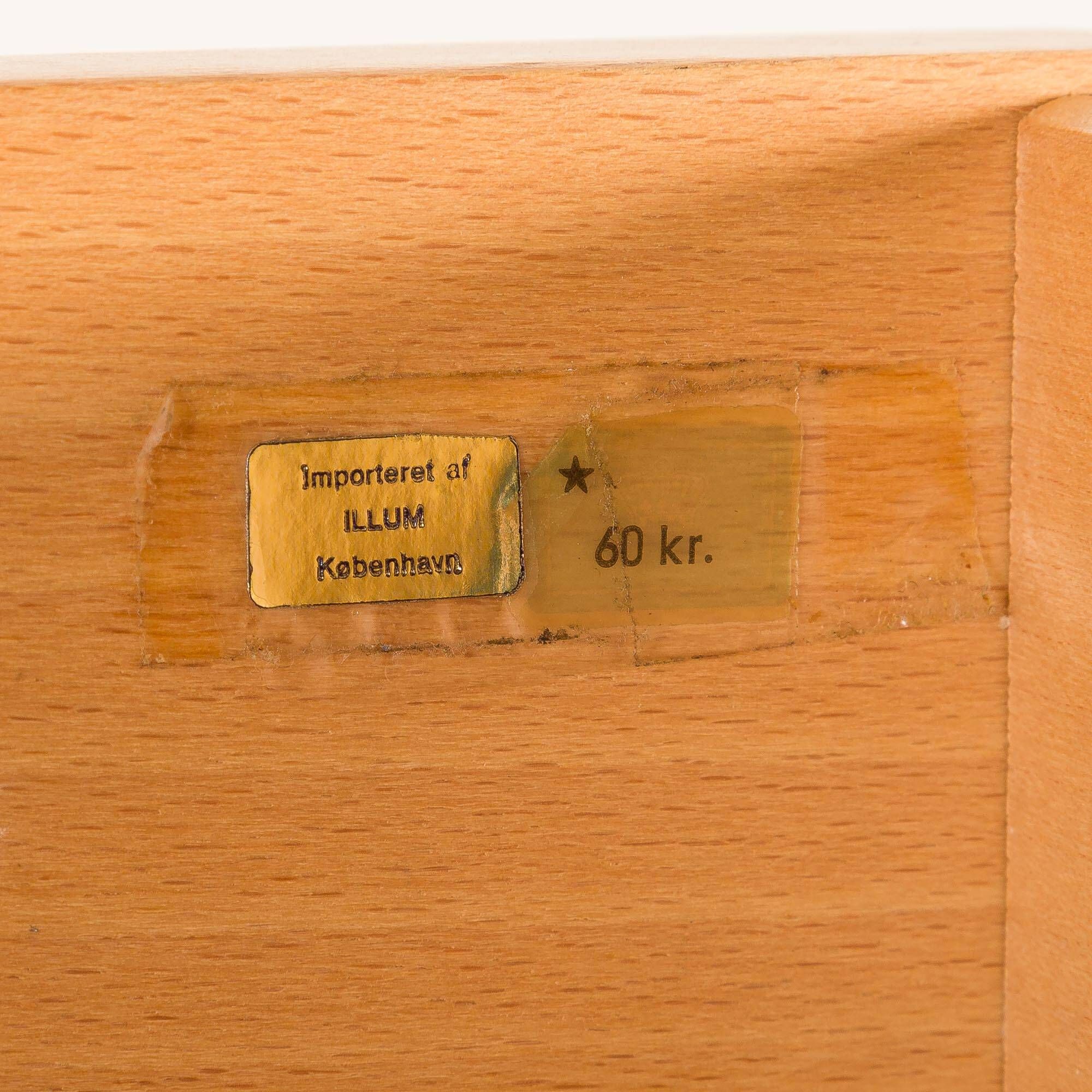 Rare Kai Kristiansen 3 bay wall unit in beech, 1970s