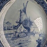 Grande Assiette Décorative Delfts Royal Shpinx Maastricht Bleue 31cm
