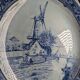 Large Decorative Plate Delfts Royal Shpinx Maastricht Blue 31cm