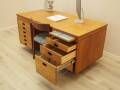 Executive desk with nine drawers and pull-out surface, teak veneer, Nipu, Denmark, 1970s