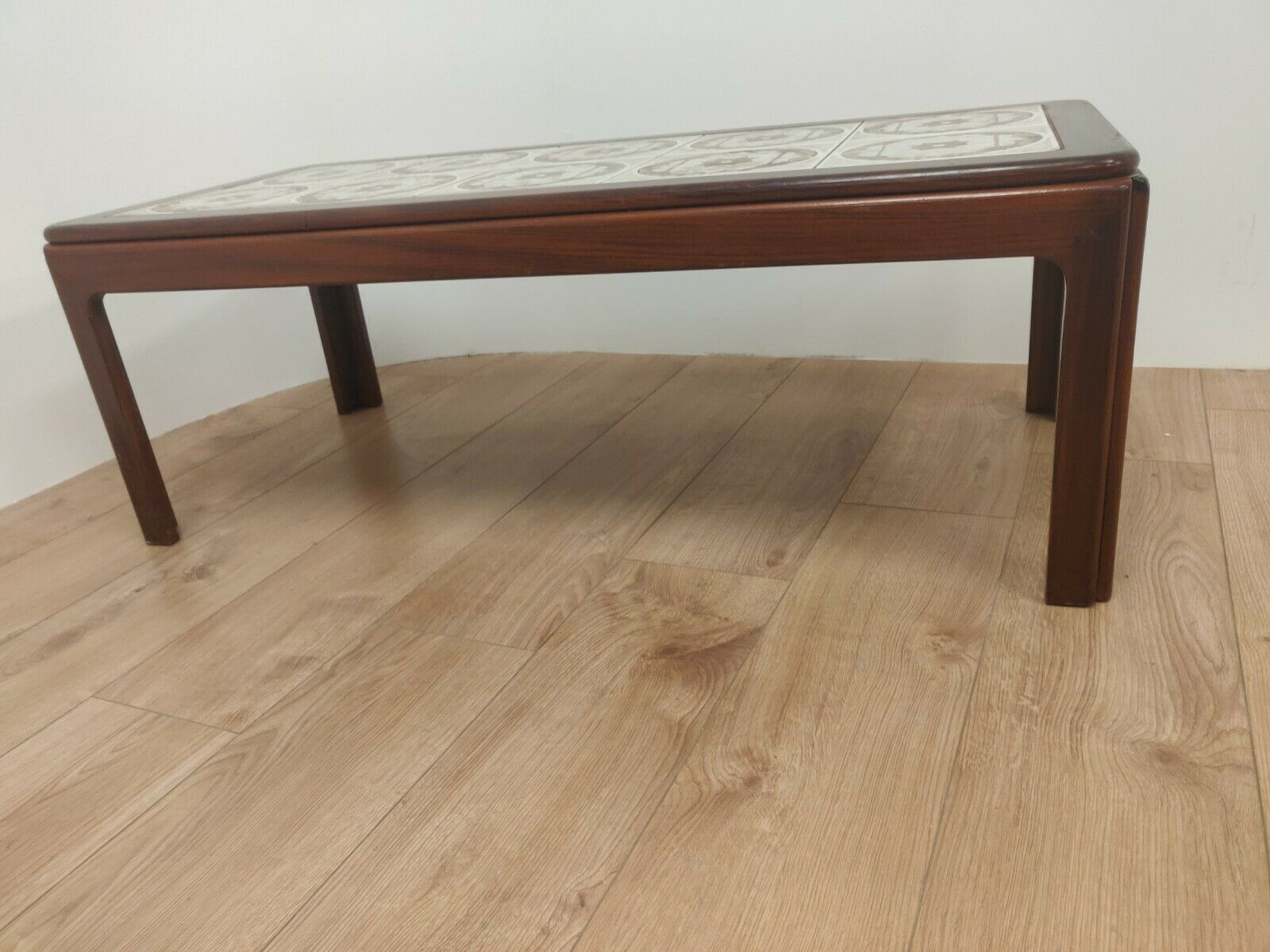 G plan teak hardwood tile top coffee table  1970