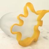 Glass paste handkerchief vase from the 70s