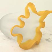 Vase mouchoir pâte de verre années 70