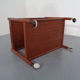 Teak tea cart by Hans J. Wegner for Andreas Tuck, Denmark, 1950s.