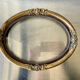 Antique Wooden gilded colored Oval  Picture Frame with glass