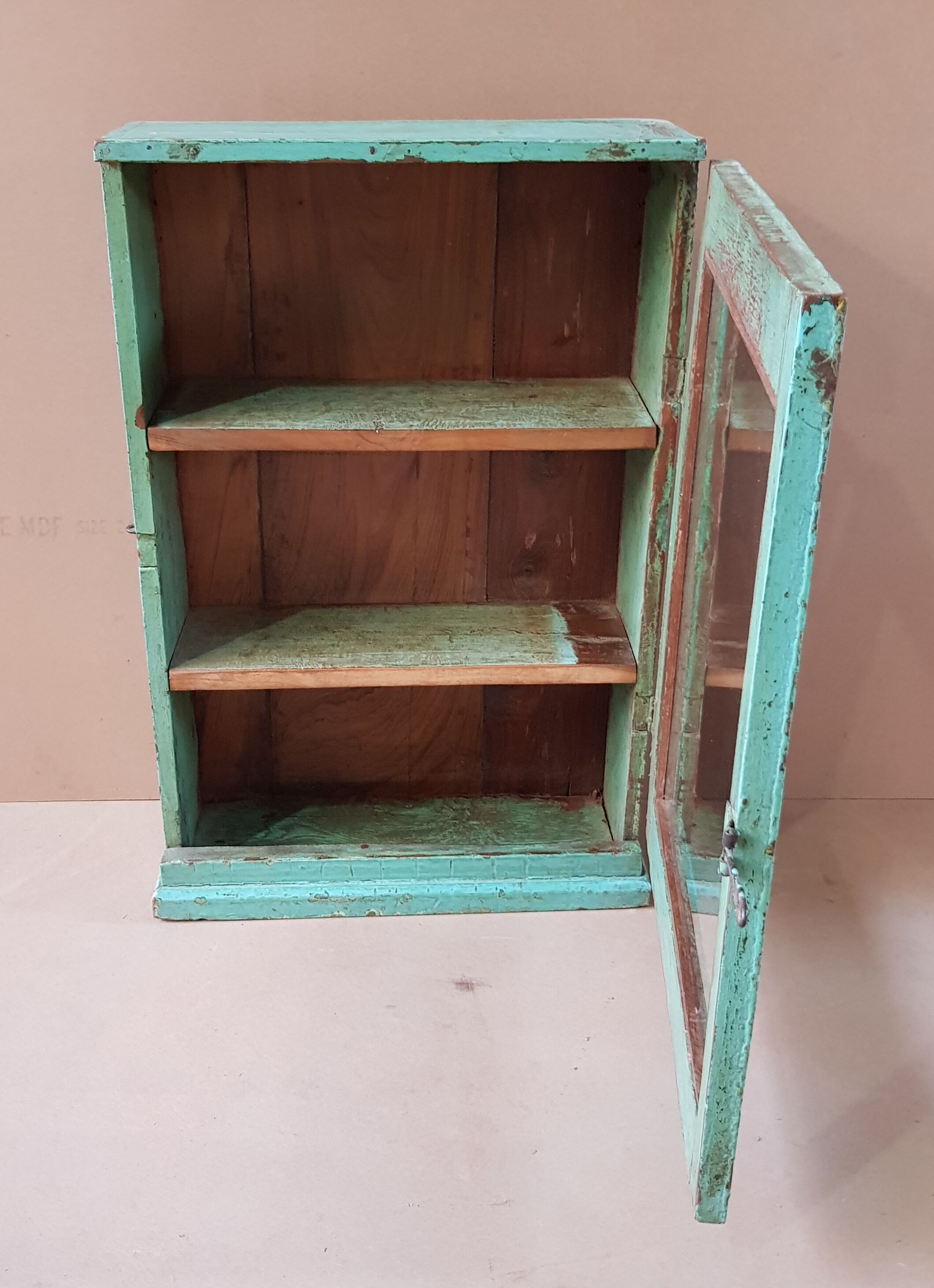 Medicine cabinet - showcase - Burmese teak wall shelf