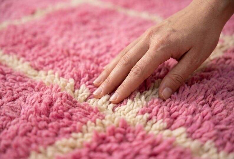 Authentic traditional handmade carpet size 150/250 cm.