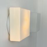 Pair of vintage Lita opaline wall lights, France 1970s