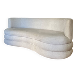 Solomon 3-seater designer sofa in bouclé