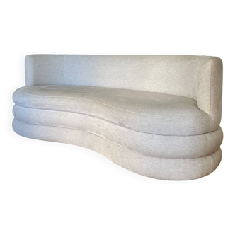 Solomon 3-seater designer sofa in bouclé