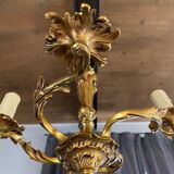 Gilded bronze chandelier Louis XV