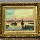 Oil on marine panel by rj bizet (1922-2015)