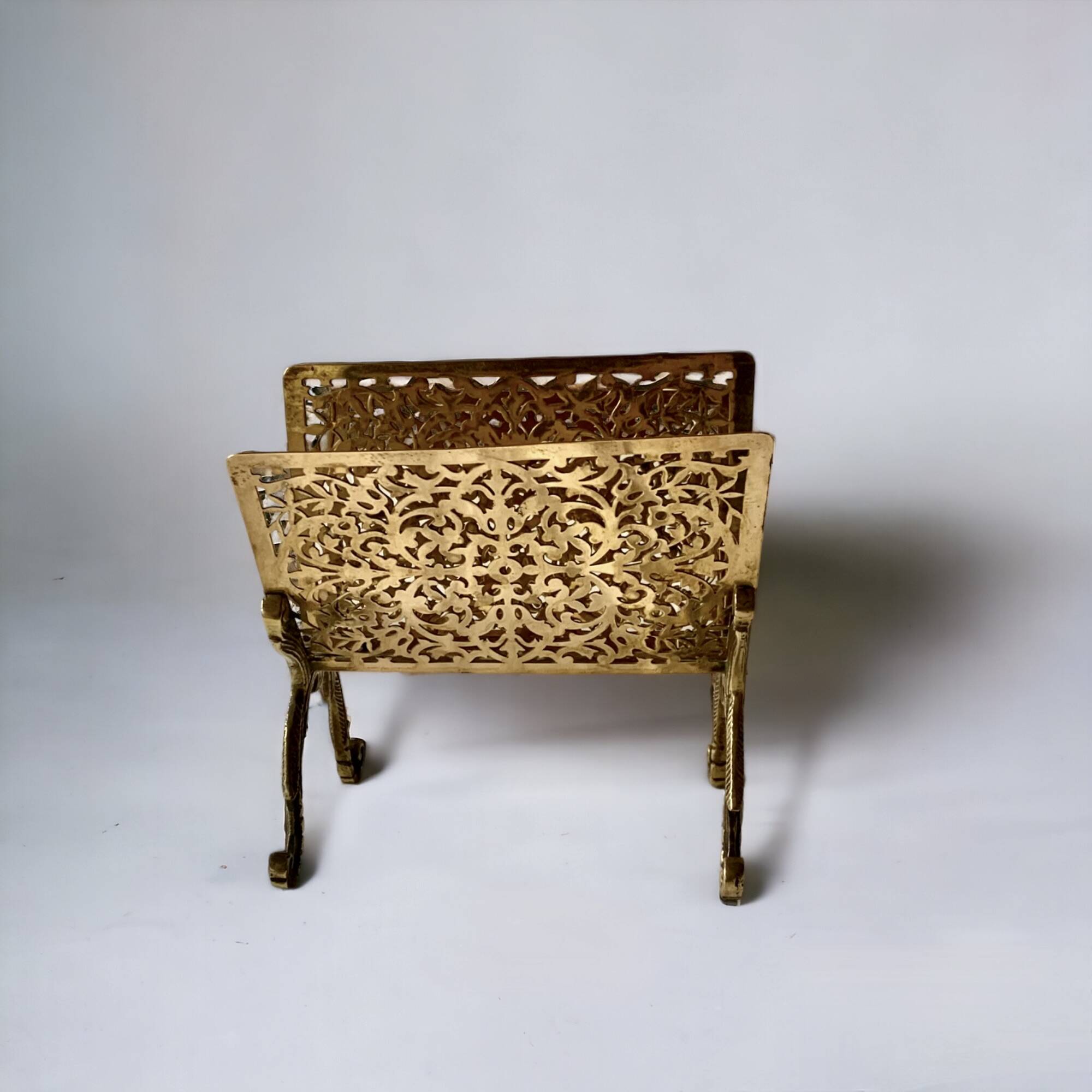 Old brass letter holder