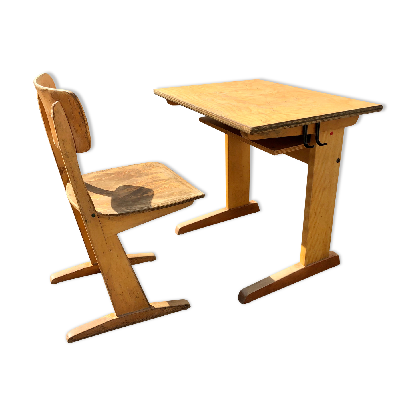 Bureau vintage enfant Casala avec chaise
