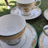 4 Villeroy and Boch Golden Birds tea cups