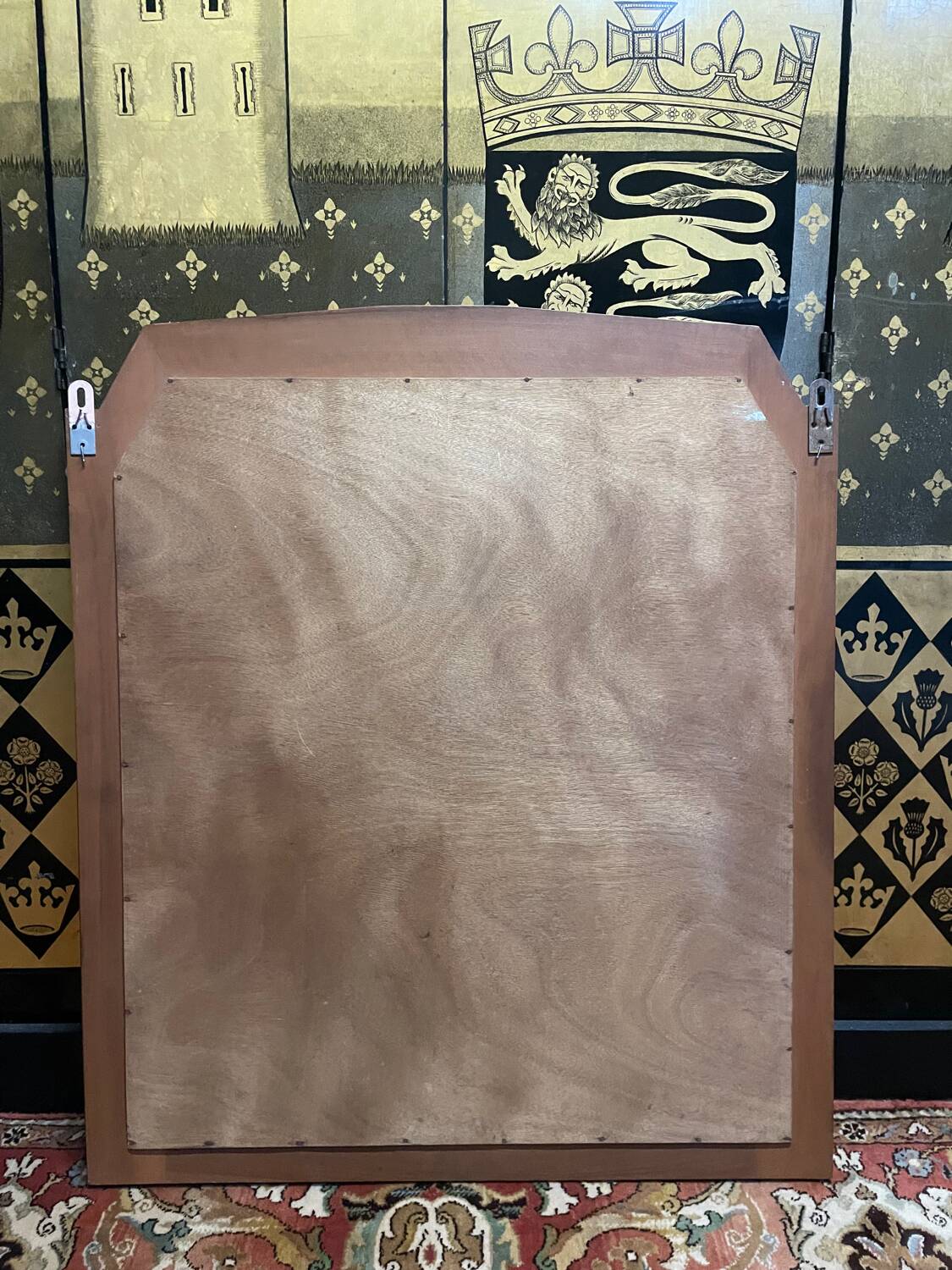 Art Deco period mirror in walnut