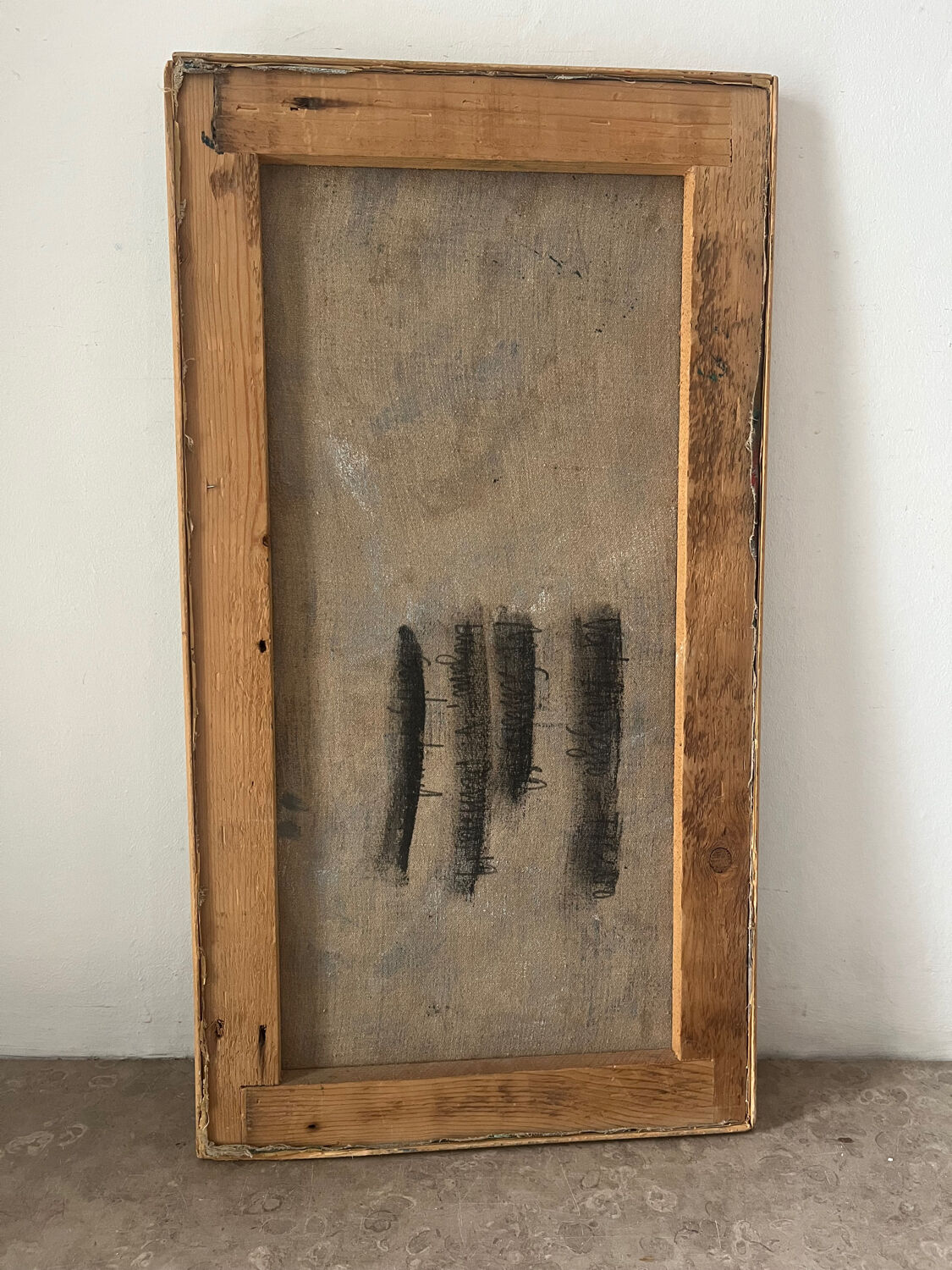 Portrait of a woman, modern abstract, oil on canvas signed 1992.