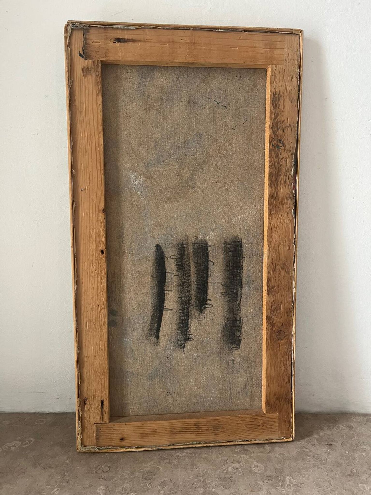 Portrait of a woman, modern abstract, oil on canvas signed 1992.