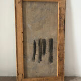 Portrait of a woman, modern abstract, oil on canvas signed 1992.