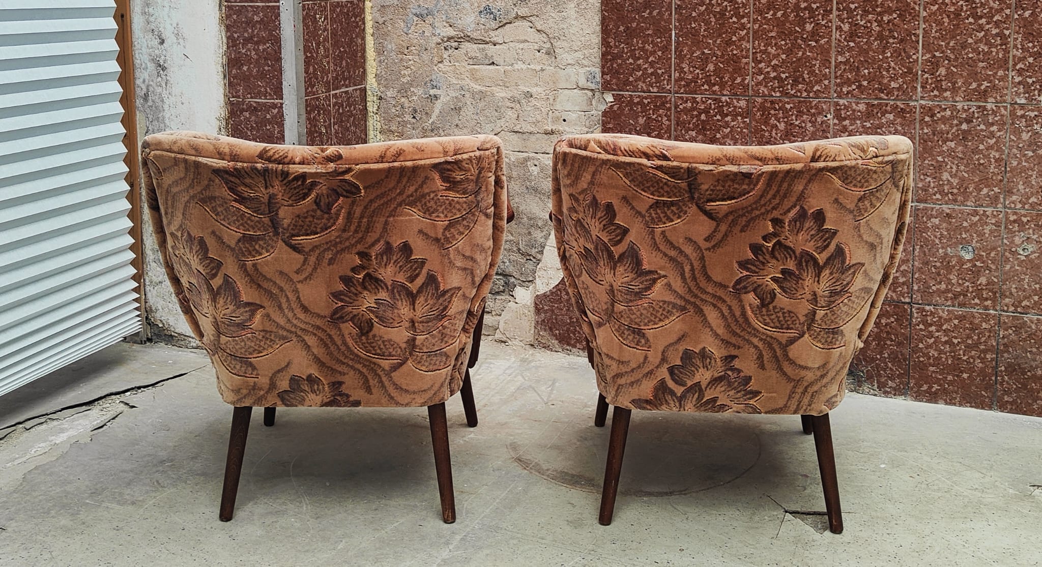 Set de 2 fauteuils de cocktail mid century