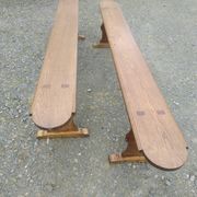 Pair of oak benches