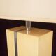 Tommaso Barbi Italian Rationalist Parchment and Metal Geometric Table Lamp